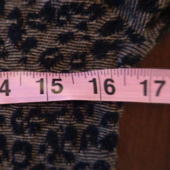 Scotch & Soda leopard sweater pullover vneck brown black wool XS preppy fall bas - Picture 8 of 9